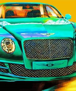 Green Bentley Diamond Paintings