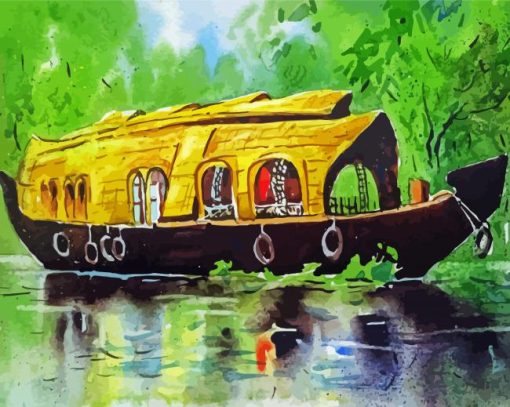 House Boat Diamond Paintings