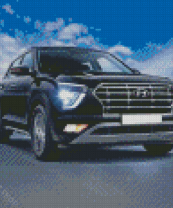 Hyundai Creta Car Diamond Paintings