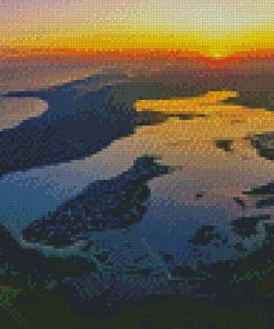 Knysna Sunset Landscape Diamond Paintings