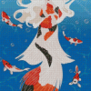 Koi Mermaid Lady Diamond Paintings