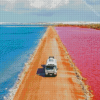 Pink Lake Australia Diamond Paintings