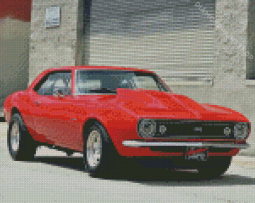 Red 1967 Camaro Diamond Paintings