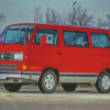 Red Vanagon Diamond Paintings