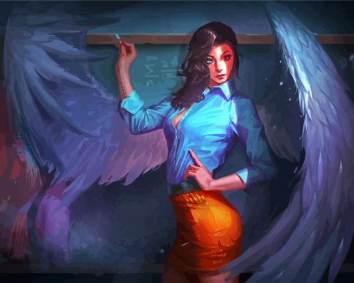 Teacher Lady With Wings Diamond Paintings