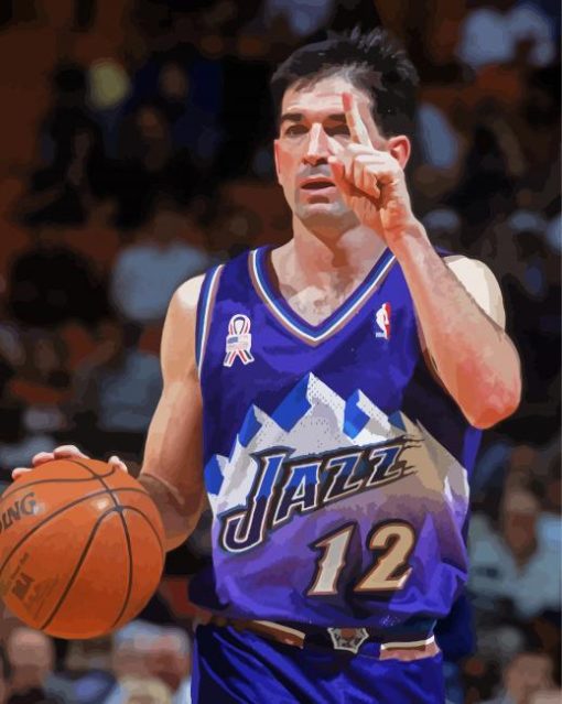 The Basketball Player John Stockton Diamond Paintings