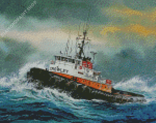 Tug Boat Art Diamond Paintings