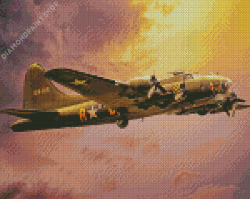 Boeing Memphis Belle B17 Bomber Diamond Paintings