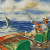 Deep Sea Fishing Day Diamond Paintings