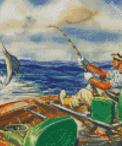 Deep Sea Fishing Day Diamond Paintings