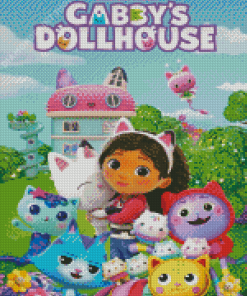 Gabby Dollhouse Poster Diamond Paintings