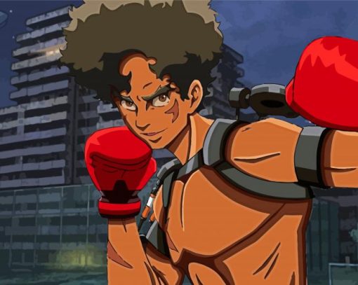 Gearless Joe Megalobox Anime Diamond Paintings