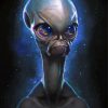 Grey Alien Diamond Paintings