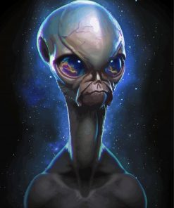 Grey Alien Diamond Paintings