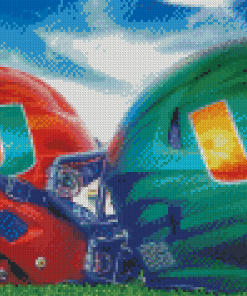 Miami Hurricanes Football Helmets Diamond Paintings