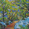 Mosaic Trees Diamond Paintings