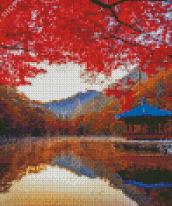 Naejangsan Mountain Autumn Asia Diamond Paintings