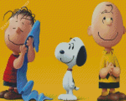 Peanuts Charlie Illustartion Diamond Paintings