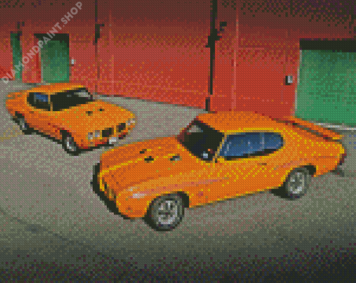 Pontiac 1970 Gto Cars Diamond Paintings