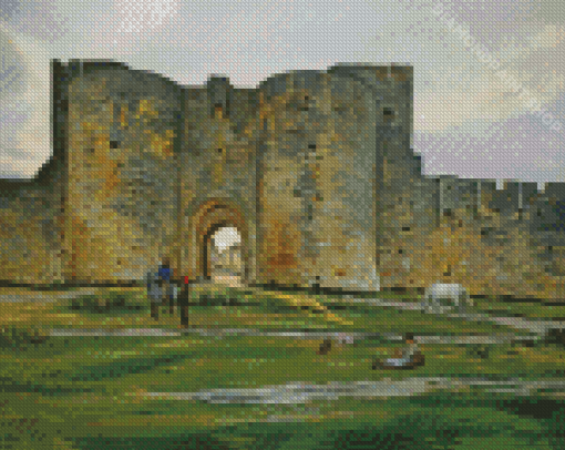 Porte De La Reine At Aigues Mortes By Frederic Bazille Diamond Paintings