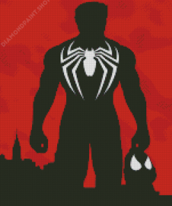 Spider Man Superhero Silhouette Diamond Paintings