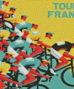 Tour De France Poster Diamond Paintings