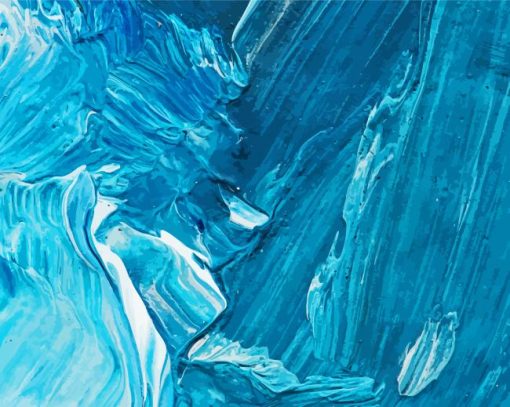 Blue Watercoloring Diamond Paintings