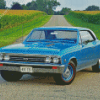 Blue Chevrolet 67 Chevelle Car Diamond Paintings