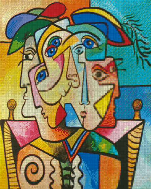 Cubism Faces Art Diamond Paintings