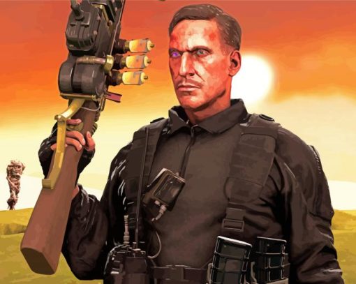 Edward Richtofen Call Of Duty Diamond Paintings