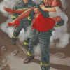 Fireman Hero Diamond Paintings