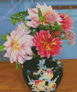 Floral Vase Decoration Diamond Paintings