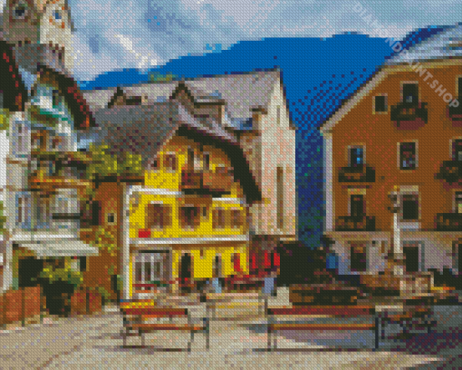 Hallstatt Market Square Diamond Paintings