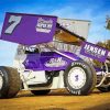 Purple Sprint Car Racing Diamond Paintings