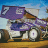 Purple Sprint Car Racing Diamond Paintings