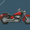 Red Honda Shadow Diamond Paintings