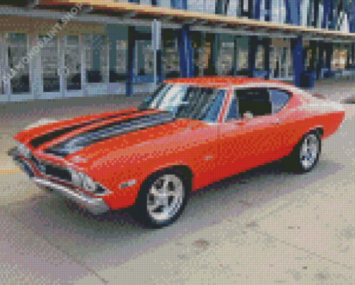 68 Chevelle Car Diamond Paintings