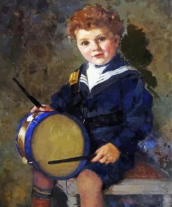 Aesthetic Drummer Boy Diamond Paintings