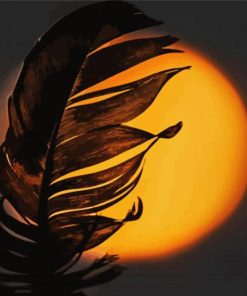 Aesthetic Feather Silhouette Diamond Paintings