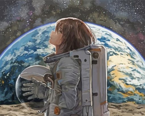 Aesthetic Astronaut Girl Art Diamond Paintings