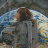 Aesthetic Astronaut Girl Art Diamond Paintings