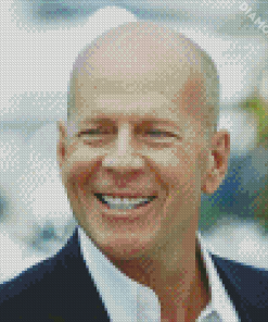 Bruce Willis Smiling Diamond Paintings