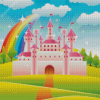 Cartoon Rainbow Castle Diamond Paintings