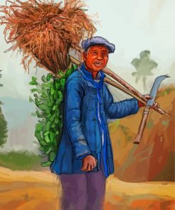 Chinese Farmer Diamond Paintings