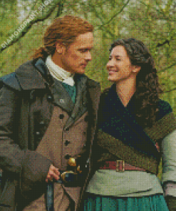 Claire Fraser And Jamie Fraser Outlander Diamond Paintings