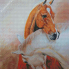 Couple Horses Art Diamond Paintings