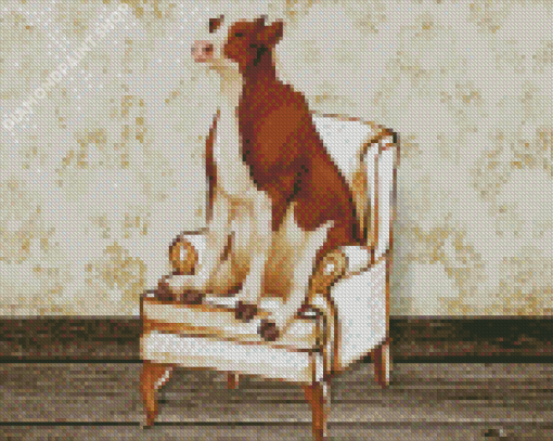 Cow Sofa Diamond Painting