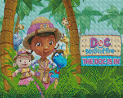 Doc McStuffins The Doc Is In Poster Diamond Paintings