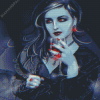 Female Vampire Drinking A Cup Of Blood Diamond Painting