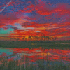 Florida Sunset Big Cypress Diamond Paintings